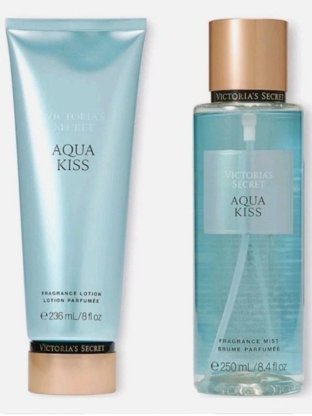 VICTORIA SECRETS AQUA KISS BODY LOTION & MIST